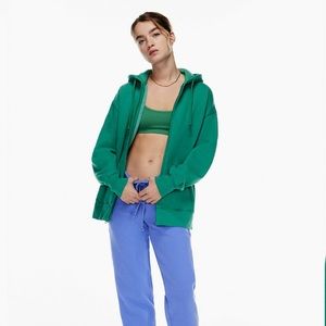 TNA Airy Fleece Boyfriend Zip-Up Hoodie